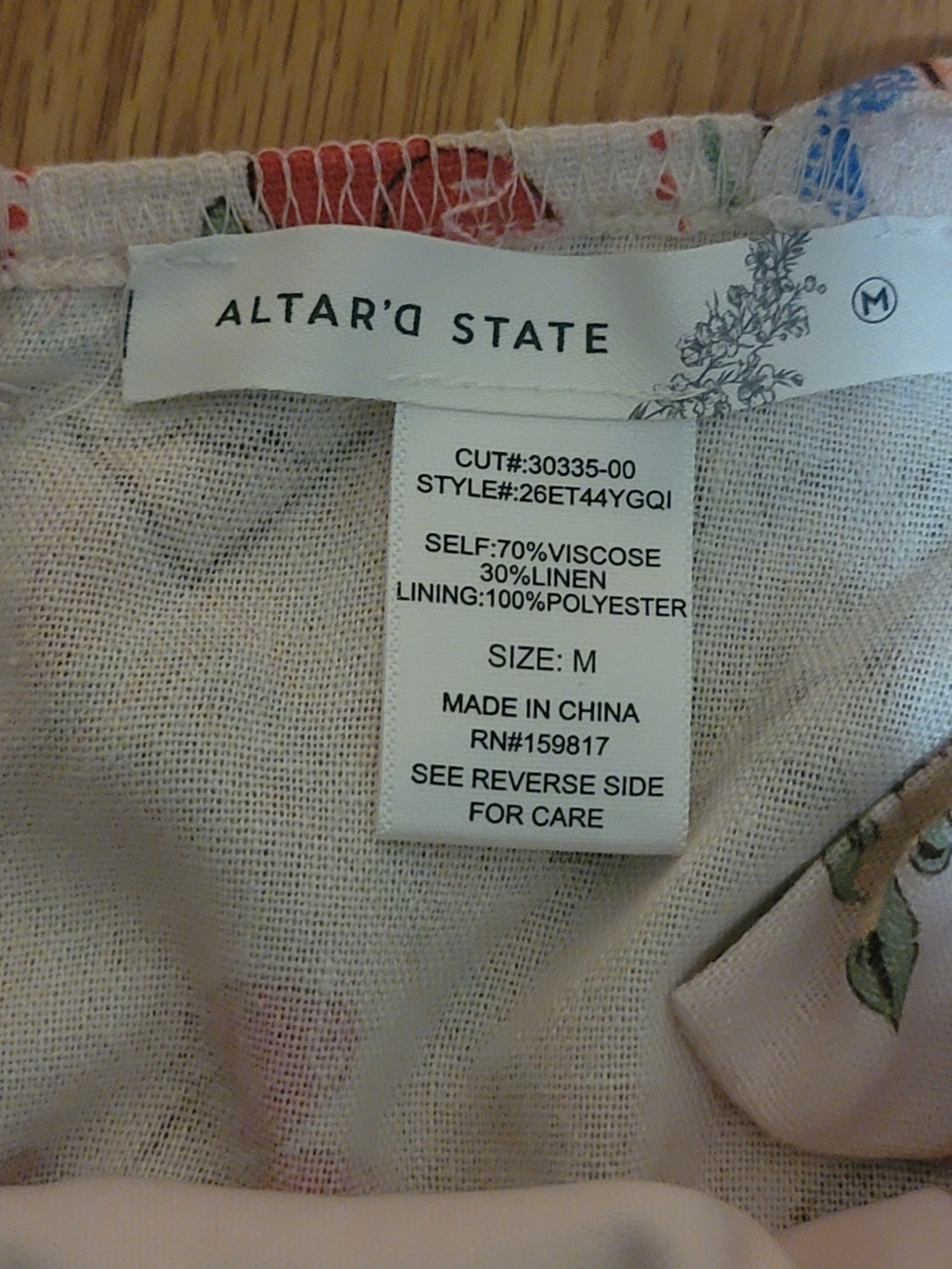 Altar'd State Mykonos Printed Romper NWT Medium - Picture 6 of 6